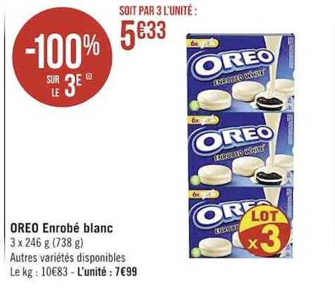 oreo enrobé blanc