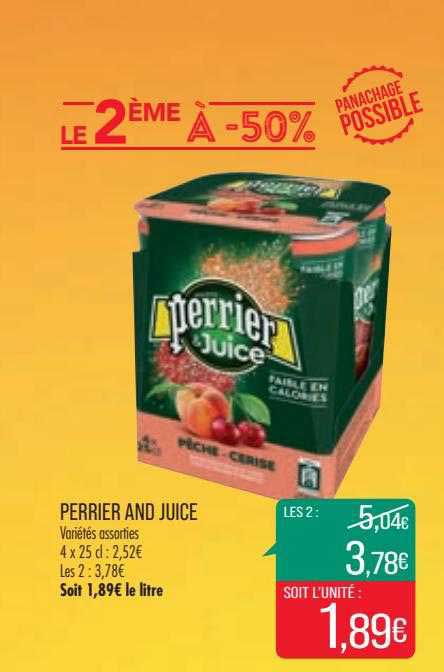perrier and juice