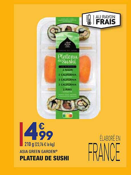 plateau d sushi asia green garden