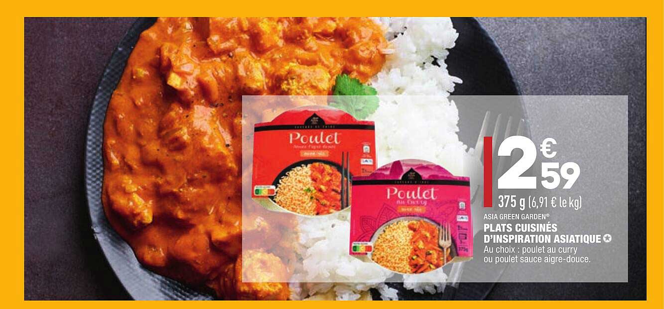 Plats Cuisinés D'inspiration Asiatique Asia Green Garden