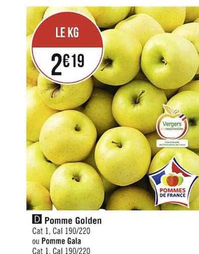 Pomme Golden Ou Pomme Gala