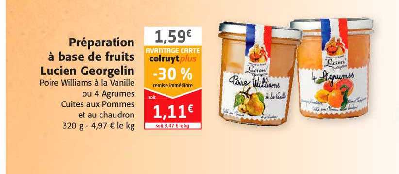 préparation à base de fruits lucien georgelin