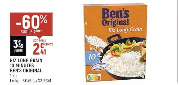 Riz Long Grain 10 Minutes Ben's Original