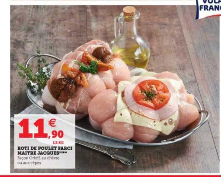 rôti de poulet farci maître jacques