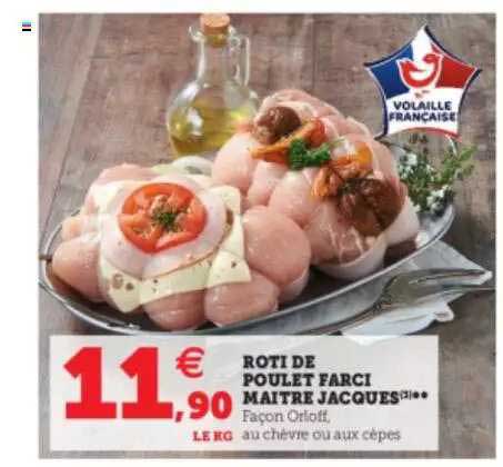 rôti de poulet farci maître jacques