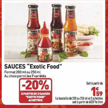 Sauces "exotic Food"