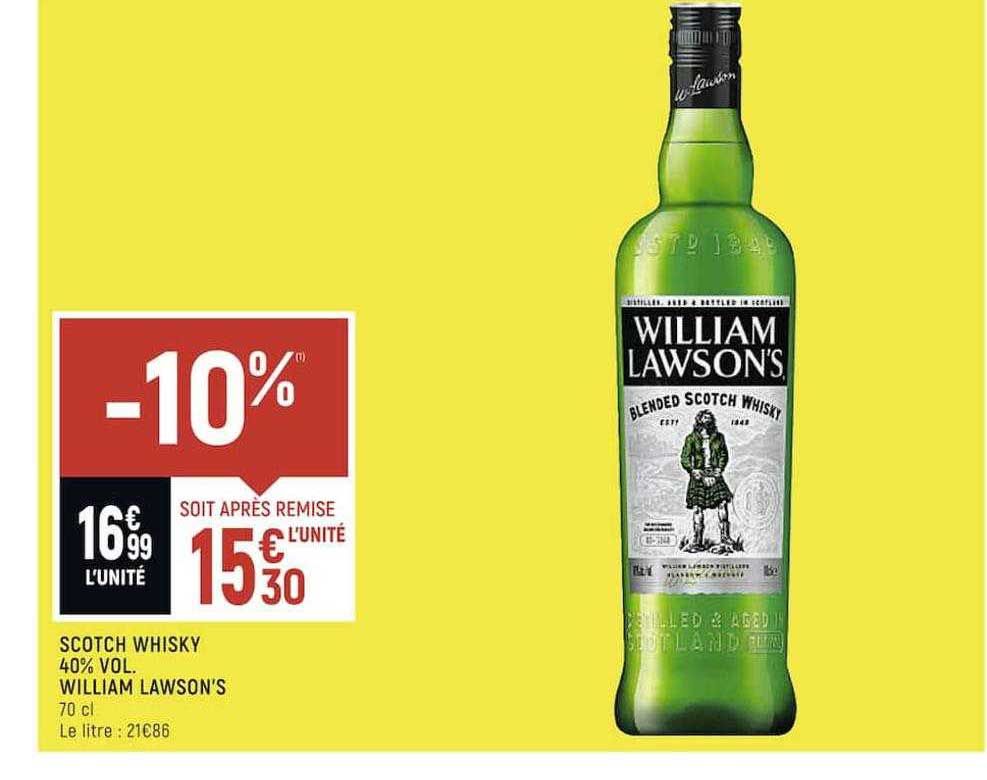 scotch whisky 40% vol. william lawson's