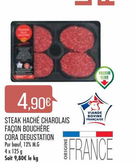 steak haché charolais façon dégustation