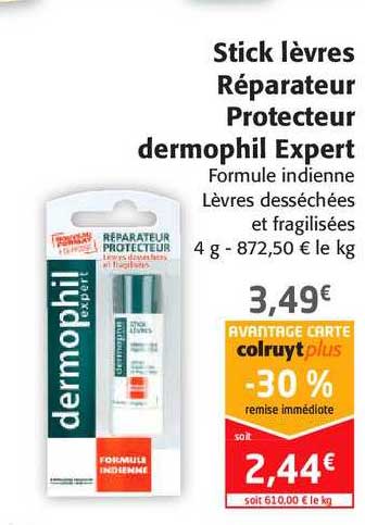 stick lèvres réparateur protecteur dermophil expert