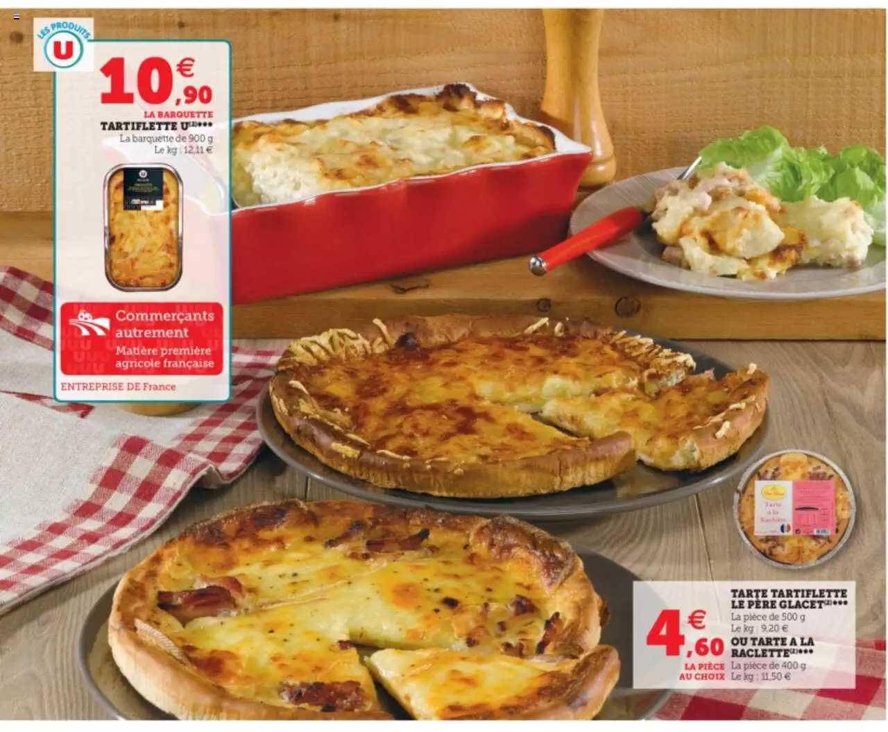 tartiflette u, tarte tartiflette le père glacet ou tarte à la raclette