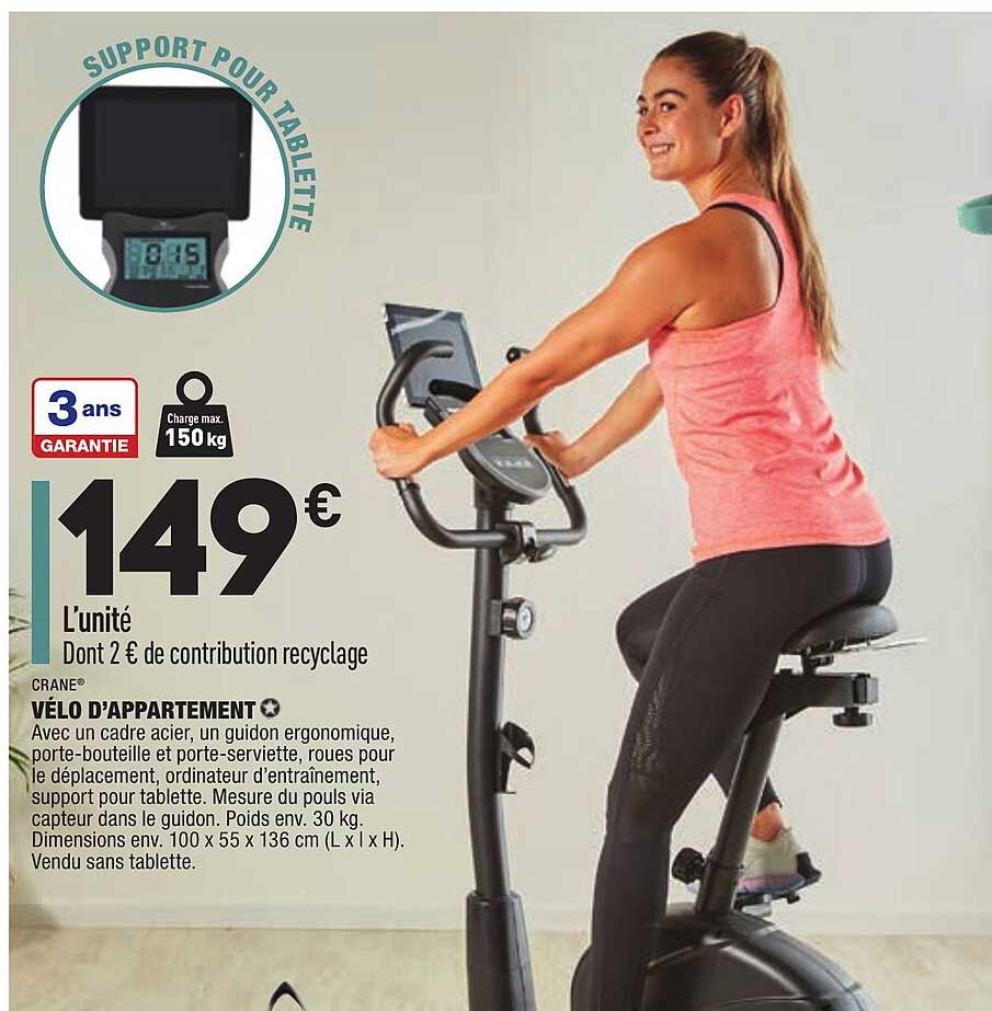 vélo d'appartement crane