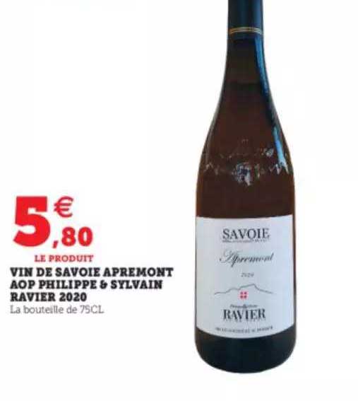 vin de savoie apremont aop philippe & sylvain ravier 2020