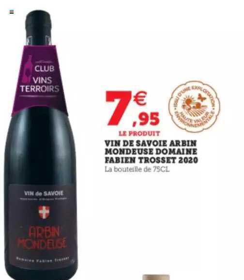 vin de savoie arbin mondeuse domaine fabien trosset 2020