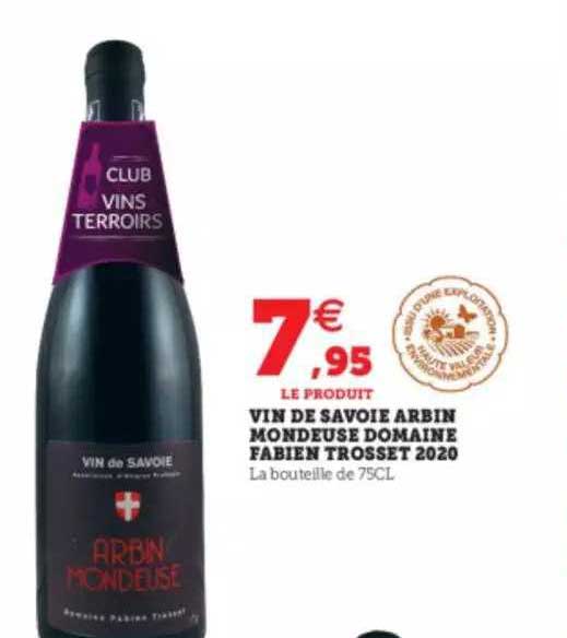 vin de savoie arbin mondeuse domaine fabien trosset 2020