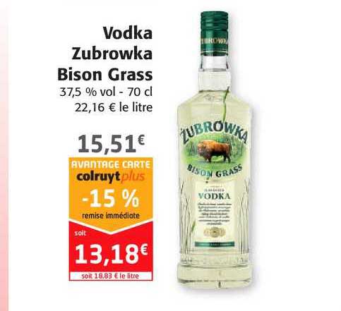 vodka zubrowka bison grass