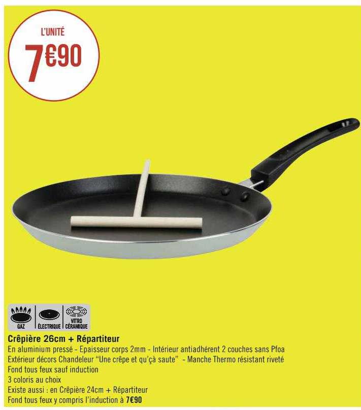 crêpière 26 cm + répartiteur