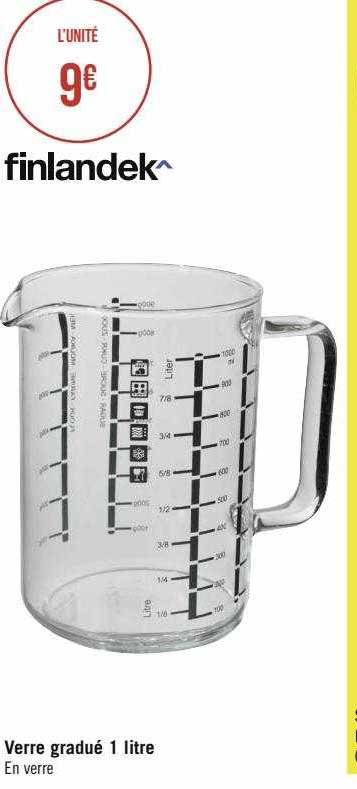 verre gradué 1 litre finlandek
