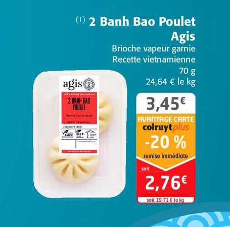 2 banh bao poulet agis