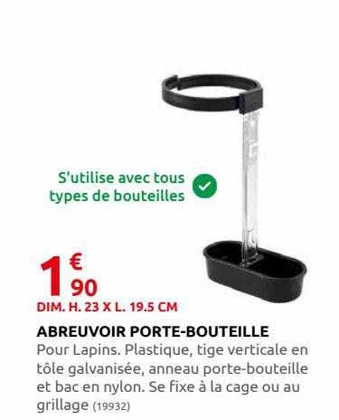 Abreuvoir Porte-bouteille