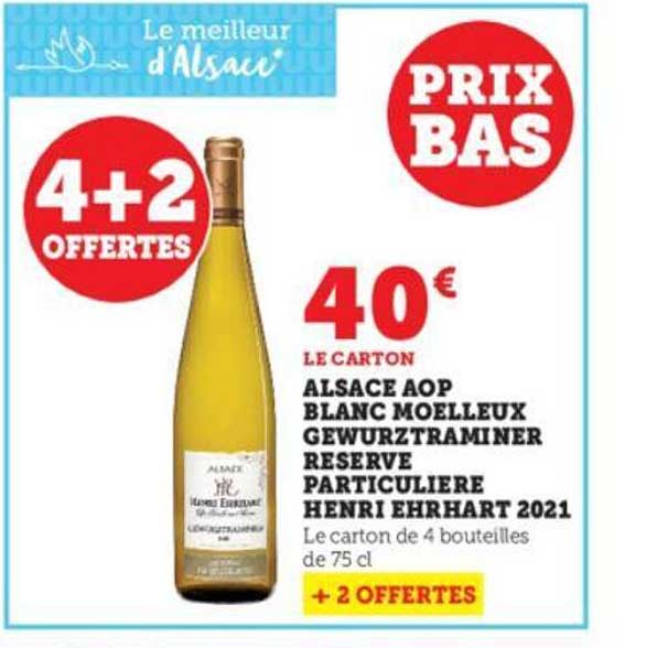 alsace aop blanc moelleux gewurztraminer réserve particulière henri ehrhart 2021