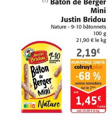bâton de berger mini justin bridou