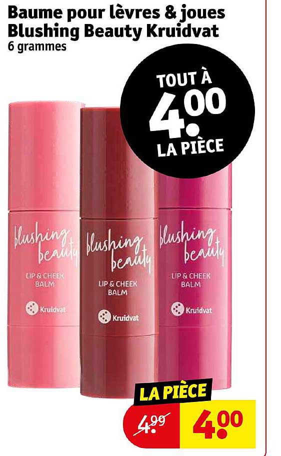 baume pour lèvres & joues blushing beauty kruidvat