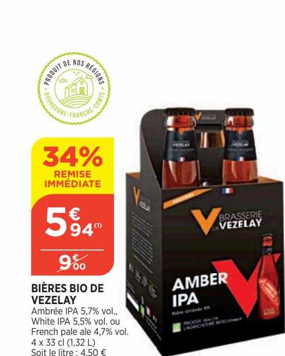 bières bio de vezelay