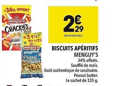 Biscuits Apéritifs Menguy's