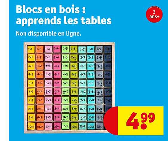 blocs en bois : apprends les tables