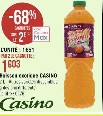 Boisson Exotique Casino