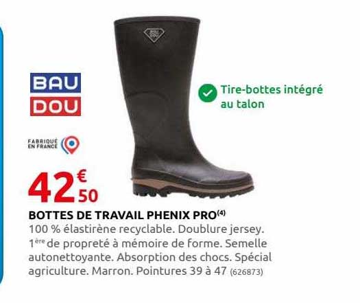 bottes de travail phenix pro bau dou