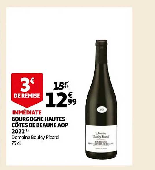 bourgogne hautes côtes de beaune aop 2021 domaine bouley picard