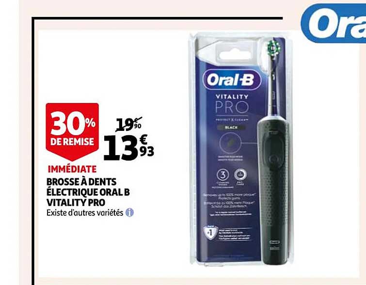 brosse à dents électrique oral b vitality pro