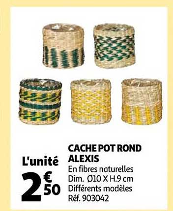 cache pot rond alexis