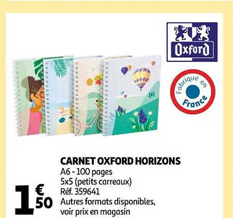 carnet oxford horizons