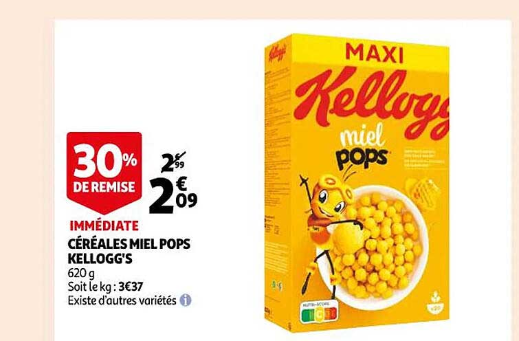 céréales miel pops kellogg's