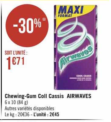 chewing-gum coll  cassis airwaves