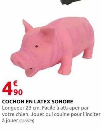 cochon en latex sonore