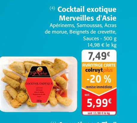 cocktail exotique merveilles d'asie