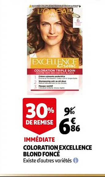 coloration excellence blond foncé