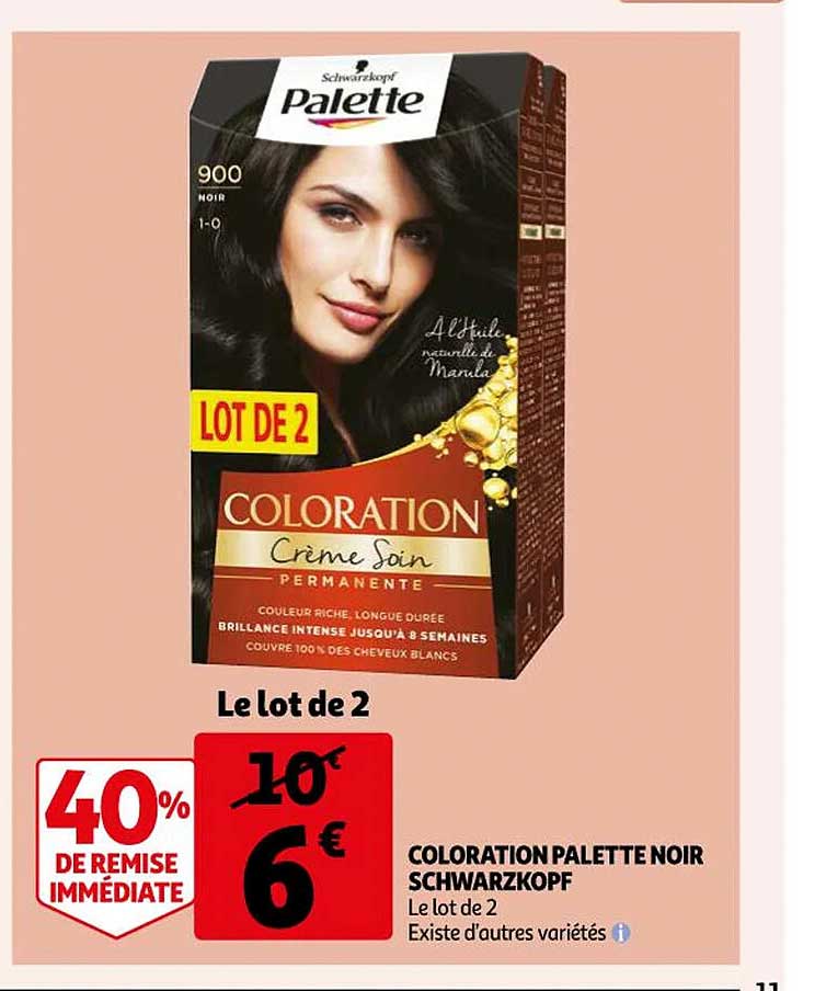 Coloration Palette Noir Schwarzkopf