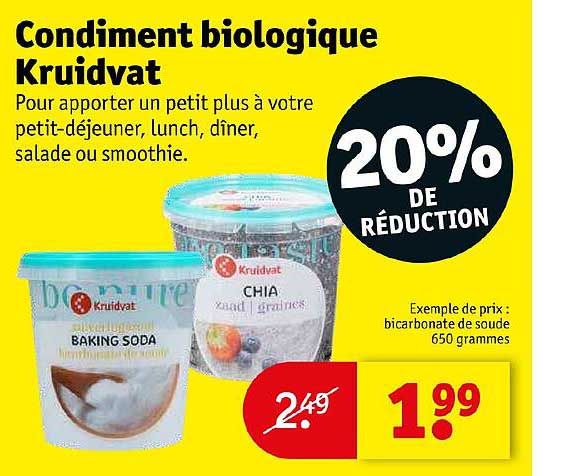 condiment biologique kruidvat