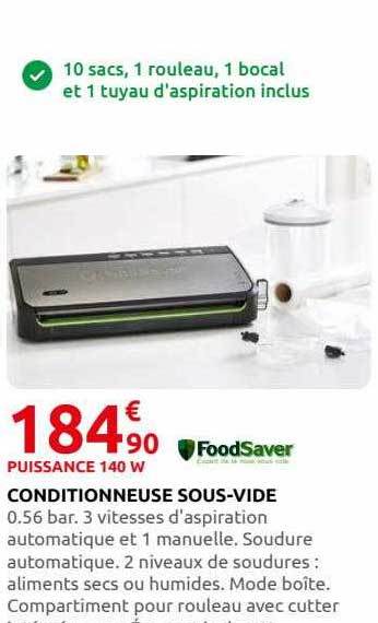 conditionneuse sous-vide foodSaver
