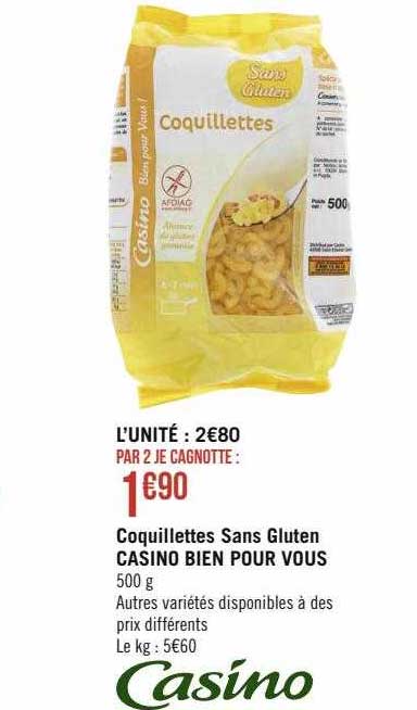 coquillettes sacs gluten casino bien pour vous