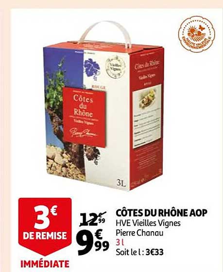 côtes du rhône aop hve vieilles vignes pierre chanau