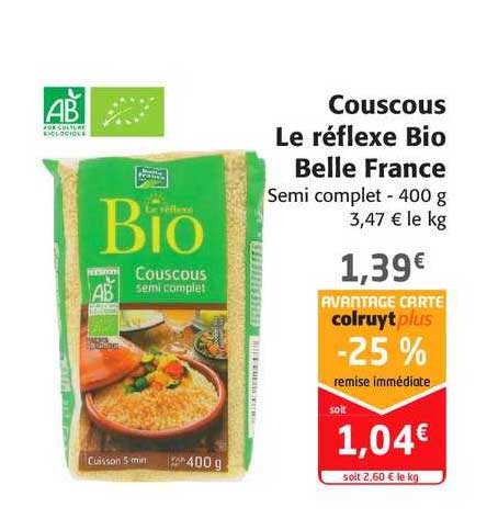 Couscous Le Réflex Bio Belle France