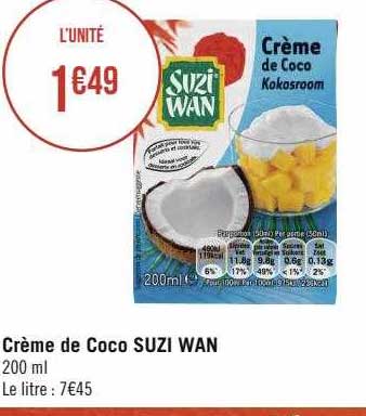 crème de coco suzi wan