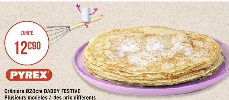 crêpière ø 28 cm daddy festive