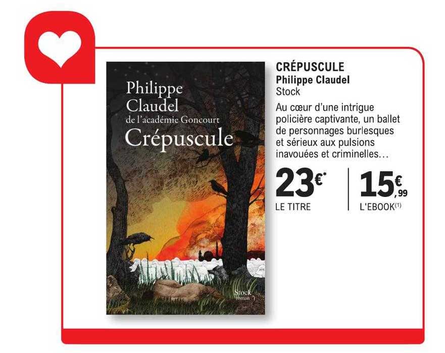 crépuscule - philippe claudel