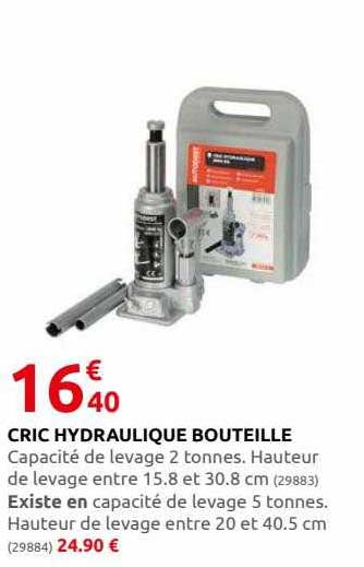Cric Hydraulique Bouteille